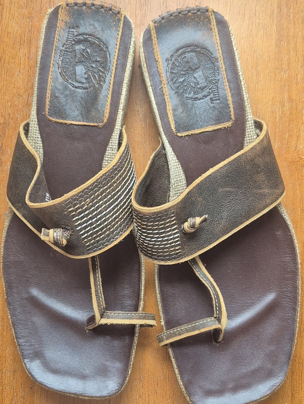 Mens Timberland  Handcrafted Indian Kolhapuri Chappals Size 11